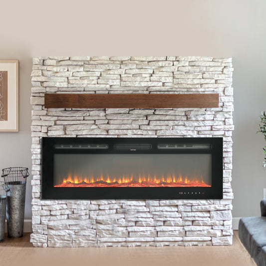 50" Ultra-Thin Electric Fireplace