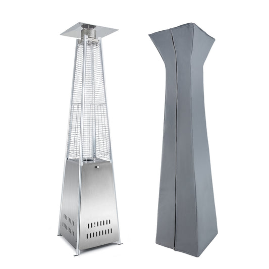 UPHA 42000 BTU Pyramid Patio Propane Stainless Steel Heater