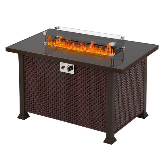 UPHA 43" Propane Fire Table,50,000 BTU Firepit